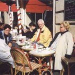 Entspannung in Paris: v.l: Schorsch Fleischauer, Anne-Bärbel Bierbach, Günter Pulm, Brigitte Schramm