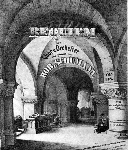 1850 - Titelblatt von Schumanns "Requiem"