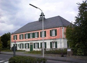 1854 -Schumann-Haus in Bonn-Endenich. Museum und Sterbehaus Robert Schumanns.