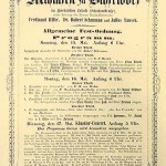 1853 - 15.5. Plakat über ein Konzert mit Hiller-Schumann-Tausch