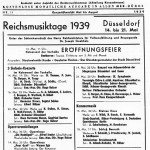 1939 - ReichsmusiktageAnkündigungsplakat in einer Berliner Zeitung