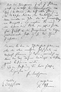 Brief Robert Schumanns vom 6.9.1850 über die Anfänge in Düsseldorf Seite 2