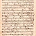 Robert Schumann: Eigenhändige Musikhandschrift "Messe" (für vierstimmigen Chor mit Begleitung des Orchesters). Op. 147. Particell (Düsseldorf, 13.-22. Februar 1852 43 S. fol. 3 Seiten qu-fol. Heinrich-Heine-Institut Düsseldorf