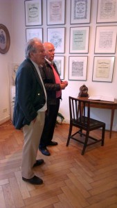 Sir Neville Marriner und Manfred Hill im Schumann-Haus