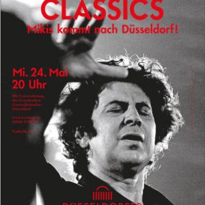 Plakat zum Theodorakis-Konzert im Mai 2017