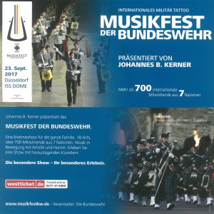 Musikfest der Bundeswehr Konzerte am 23.9.2017