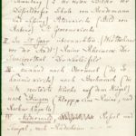 Felix Mendelssohn Bartholdy: Notiz mit Hinweisen auf Sehenswürdigkeiten im Rheinland für die englische Sängerin Clara Novello, Düsseldorf, 20. Mai 1839.