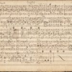 Felix Mendelssohn Bartholdy: Manuskript des "Sonntagsliedes" von Karl klingemann