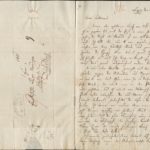 Brief Mendelssohns mit Kuvert vom 26. August 1836 an Ferdinand von Woringen.