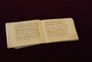 Felix Mendelssohn Bartholdy: "Assai tranquillo" für Cello und Klavier im Album des Julius Rietz am Tag der Abreise aus Düsseldorf.
