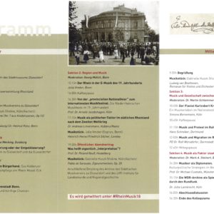 Programm des Symposiums am 9. und 10.10.2018 im Stadtmuseum Düsseldorf