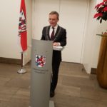 Festakt 200 Jahre Musikverein: Oberbürgermeister Thomas Geisel bei seiner wertschätzenden Rede zum Jubiläum