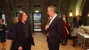 Konzertfeier nach dem Saul-Konzert: Michael Alexander Willens mit Intendant Michael Becker (v.l.)