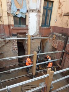 7.6.2023: Basustelle mit schwierigsten Bedingungen - Schumannhaus Düsseldorf