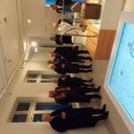Schumann-Haus Eröffnung: Führung für den FSD - hier im Begrüßungsraum mit dem digitalen Wundertisch