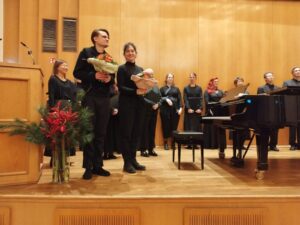 Schumann-Haus Eröffnung: Julia Goldberg und Joscha Baltha, als Clara und Rober