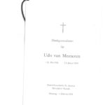 Titelblatt des Heftes zur Trauerfeier in St. Andreas am 6.2.2024