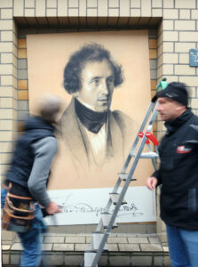 Mendelssohn Plakate in Arbeit - Inge Sauer