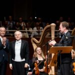 12.9.2024: Geburtstagsgala für Adam Fischer in der Tonhalle Düsseldorfv.l.n.r. Michael Becker, Adam Fischer Oberbürgermeister Dr. Stefan Keller