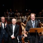 12.9.2024: Geburtstagsgala für Adam Fischer in der Tonhalle Düsseldorfv.l.n.r. Michael Becker, Adam Fischer Oberbürgermeister Dr. Stefan Keller