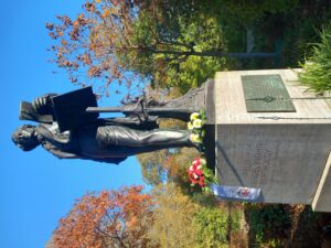 4.11.2024: Ehrung an Mendelssohns Todestag an seinem Düsseldorfer Denkmal