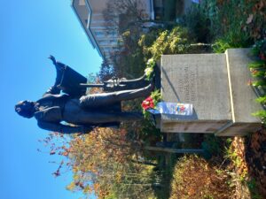 4.11.2024: Ehrung an Mendelssohns Todestag an seinem Düsseldorfer Denkmall